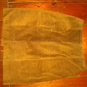 Suede mini-skirt
